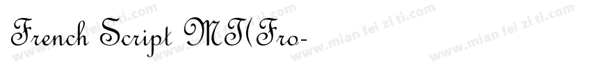 French Script MT(Fro字体转换